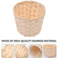 thumbnail image 3 of Visland 4PCS Mini Woven Basket Small Bamboo Baskets Mini Storage Plant Pot Grocery Basket, 3 of 6