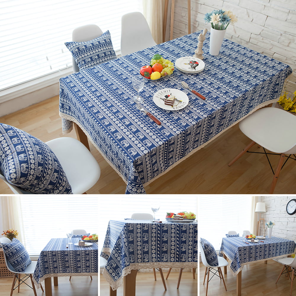 Details about   Classic Ethnic Outdoor Picnic Tablecloth in 3 Sizes Washable Waterproof 