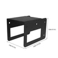 thumbnail image 2 of Raindrops 2Pcs Heavy Duty Steel Firewood Log Rack Brackets Black Easy Setup Wood Holder, 2 of 8