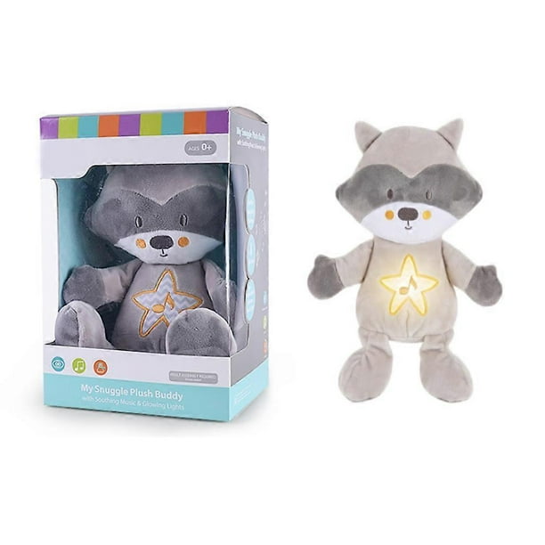 Soother Plush Night Light with Sound Plush Toy Baby Sound Machine Toy Baby Nursery Soother Gifts for Infants