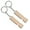 Gold, variant on Aluminum Alloy Emergency Survival Whistle Survival Safety Whistle Emergency Keychains Whistle Hikings Camping Outdoor