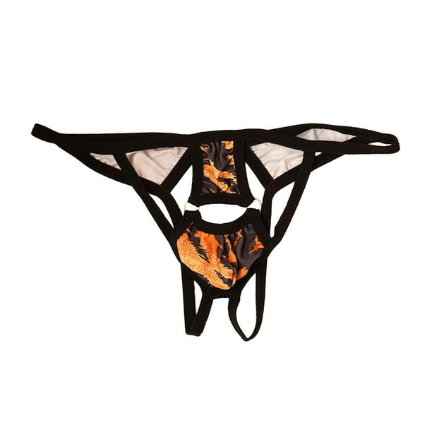 tanga para hombre Hombres Tangas Ropa interior Calzoncillos Pantalones Lencería Ropa interior baja , a A Magideal tanga para hombre