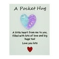 thumbnail image 2 of Pocket Hug Heart with Greeting Cards, Little Heart Pocket Hug Token, Long Distance Relationship Gifts, Thinking of You Gifts for Women Men Him Her (Blue), 2 of 9