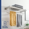 thumbnail image 2 of KOKOSIRI Towel Rack 24'' Bathroom Towel Shelves with Double Towel Bars SUS304 Stainless Steel Wall Mounted Brushed Nickel B6003BR-L24, 2 of 7