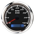 thumbnail image 1 of 85mm Digital 8000 RPM Tachometer Gauge 3000 4000 6000 7000 RPM Tachometer LCD Display Red Backlight With Hourmeter ,Wide Applicability, 1 of 7