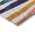 thumbnail image 3 of Addison Rugs Mayfield Premium Machine Washable Transitional Stripes Ivory Rectangle Rug, 3' x 5', 3 of 6
