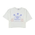 thumbnail image 4 of Junk Food Womens Budwiser Stars Cropped Graphic T-Shirt, White, Medium, 4 of 7