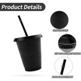 thumbnail image 5 of Reusable Plastic Cup 5 Pcs Drinkware Tumblers Coloured Acrylic Cups Tumblers With Lids And Straws Plastic Bulk Iced Plastic Cold Water Tumblers Iced C, 5 of 5
