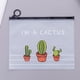 thumbnail image 2 of Bolsa con cremallera de PVC Sincero Cactus Almacenamiento de papelería gran capacidad, 2 of 2