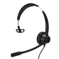 thumbnail image 3 of Auriculares telefónicos con cancelación de Ruido, cómodos Auriculares de comunicación de un Solo oído para computadoras PC, Negro, 3 of 8