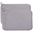 thumbnail image 1 of KAKOWELY 2Pcs Dish Drying Mat Microfiber Drying Pad Kitchen Tableware Mat Water Absorbent Drying Mat,19.69"X14.96"X0.08", 1 of 5
