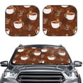 thumbnail image 2 of Balery 2 Piece Sloths Need More Coffee Car Windshield Sun Shade|Foldable Front Windshield Shade for Car Front Window for Most Sedans SUV Truck-Large, 2 of 7