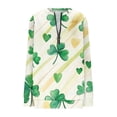 thumbnail image 5 of TaTaai Ladies St. Patrick's Day Themed Loose Round Neck Sweatshirt Fashion Long Sleeve Casual Top Comfortable for Daily Home Office Streetwear All Season Gift, 5 of 5