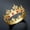 B, variant on Luxury Retro Baroque Rhinestone Crown - Multi-Color Alloy Cake Topper for Birthdays and Celebrations