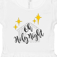 thumbnail image 4 of Inktastic Oh Holy Night Christmas Nativity with Yellow Stars Girls Baby Dress, 4 of 5