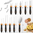 thumbnail image 2 of Kit para tallar calabazas CHRYZTAL Halloween con 10 herramientas de acero inoxidable, 2 of 6