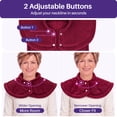 thumbnail image 4 of KEKOY Heating Pad for Full Body Stress Relief, Ultra Soft Electric Heat Pad with 4 Heat Settings, 2-Hour Auto Shut-Off, Fast Heating, Detachable Belt, 24" x 33", Burgundy, 4 of 12
