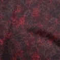 thumbnail image 1 of oneOone Cotton Cambric Maroon Fabric Florals Sewing Craft Projects Fabric Prints By Yard 56 Inch Wide, 1 of 4