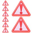 thumbnail image 1 of UPOUART 8Pcs Weatherproof Slow Moving Vehicle Sign with Reflective Red Triangle for Automotive Safety Use, 1 of 5