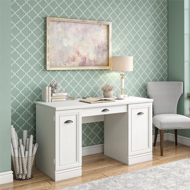 Delaney Double Pedestal Bureau, Cerise Chêne