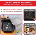thumbnail image 4 of Lot de 2 Doublures en Silicone pour Friteuse à Air Chaud de 3 à 5 QT, Panier en Silicone pour Friteuse à Air, Remplacement du Papier Parchemin Inflammable, Plateau de Cuisson Réutilisable Accessoires de Four, Rose+gris, 4 of 7