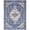 Blue & Beige, variant on 4 x 6 ft. Blue & Red Oriental Traditional Power Loomed Distressed Washable Non Skid Rectangle Area Rug