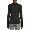 thumbnail image 5 of ClimateRight by Cuddl Duds Women's Grid Warmth Long Underwear Crewneck Thermal Top, Sizes XS-4X, 5 of 6