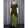 thumbnail image 5 of Tassel Cocktail Dresses for Women: Bodycon Cut Out High Low Fringe Formal Party Dress Green S, 5 of 10