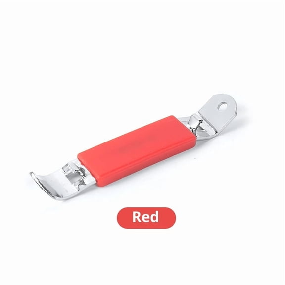 Double-Sided Bottle Opener, Beer Can Punch Wrench Openers, Stainless Steel Must-Have Portable Kitchen Tool for Beer Can Bottle, 2pcs-Red