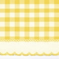 thumbnail image 3 of Woven Trends Farmhouse Curtains, Buffalo Plaid Curtain Shades, Gathered Swag Set, Classic Country Plaid Gingham Checkered Design, Farmhouse Decor, 72" x 63" Gathered Swag Pair (2-Pack), Yellow, 3 of 7