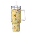 thumbnail image 1 of Pofeuu SpongeBob SquarePants Print Stainless Steel 40OZ Ice Bully Cup With Handle And Straw For Beach/Travel, 1 of 8