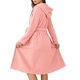 thumbnail image 4 of Gifts for Mom Robes for Women Fuzzy House Coat Oversized Soft Women's Sleepwear Spa Womens Bathrobe Pink, 4 of 9