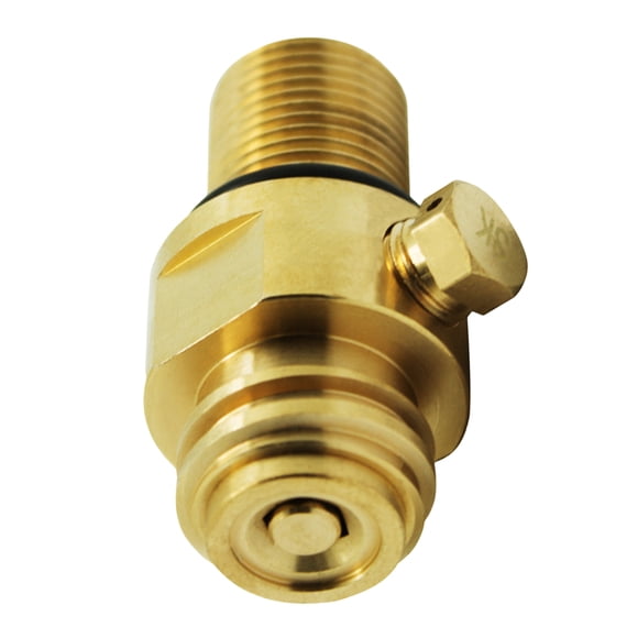Hytrove 1Set CO2 Tank Connector Refill Adapter Copper For Sparkling Water Machine Home Kitchen