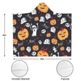thumbnail image 3 of Wearable Blanket,Classic Halloween Icons Pattern Hooded Wearable Flannel Blanket for Adults & Teens,Winter Poncho Shawl Wrap Cape Cozy Anti-Pill,50"x60", 3 of 5