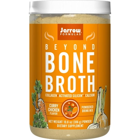 Jarrow Formulas Beyond Bone Broth Collagen + Activated Silicon, Curry Chicken, 10.8