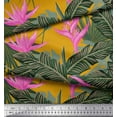 thumbnail image 3 of Soimoi Velvet Fabric Floral & Leaves Tropical Print Sewing Fabric Yard 58 Inch Wide, 3 of 3