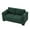 Green-Polyester, variant on Modern Faux Leather Loveseat, 2 Seats Upholstered Couch With Cup Holders and Storage For Living Room Office Apartment