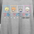 thumbnail image 2 of Fruits Basket Chibi Characters Women's Athletic Heather Crop T-shirt-Medium, 2 of 3