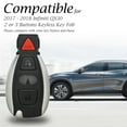thumbnail image 5 of Vitodeco Genuine Leather Smart Key Fob Case Cover Protector Compaitble with Infiniti QX30 2017 - 2018 (3-Button, Black), 5 of 5