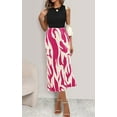 thumbnail image 5 of PRETTYGARDEN Women's Summer High Waist Graphic Print A Line Pleated Long Skirts for Women Trendy Plisse Midi Skirt, 5 of 6