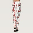 thumbnail image 3 of Gibobby Pantalones de yoga Pantalones de Navidad Leggings ajustados personalizados para Yoga Correr Navidad Santa Pilates Fiesta de mujeres Muñeco de nieve Yoga(Blanco,M), 3 of 5