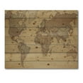 thumbnail image 3 of Designart 'Ancient World Map III' Vintage Print on Natural Pine Wood, 3 of 5