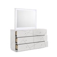 thumbnail image 5 of Manhattan Queen 4-Piece Set including Lacquer & LED Lighting with Wood in White, 5 of 13