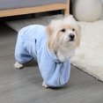 thumbnail image 4 of <p>Dog Drying Coat, Cute Soft Strong Water Absorption Pet Bathrobe Microfiber  For Shower</p>, 4 of 7