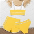 thumbnail image 5 of CAUYDY Toddler Baby Girl Bikini Swimsuit Set 3 Piece Set Bathing Suit with Cover Ups 2T 3T 4T 5T 6T 7T 8T 9T 10T 11T 12T Children Kid Girls Summer Swimwear (Sizes 11-12 Years,H03-Yellow), 5 of 5
