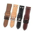 thumbnail image 2 of Breathable Leather Watch Accessories Fit For Hamilton H760250 Khaki Aviation Watchband 20 22mm, 2 of 4