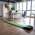 thumbnail image 4 of Gymax Putting Green Indoor w/Auto Ball Return 3 Putting Practice Balls Non-Slip Base, 4 of 10