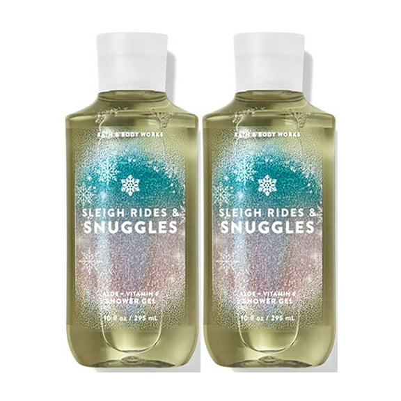 Bath And Body Works Sleigh Rides & Snuggles Shower Gel Gift Sets 10 Oz 2 Pack (Sleigh Rides & Snuggles).