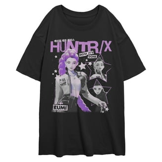 Juniors KPop Demon Hunters Jinu and Rumi Purple Heart Strings T