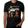 thumbnail image 2 of T-shirt Argentina Cult  Soft Cotton Adult Heat-Transfer Graphic T-Shirt - 180g Breathable Fabric, Unisex Summer Casual Wear with Durable Heat-Printed Design, 2 of 10